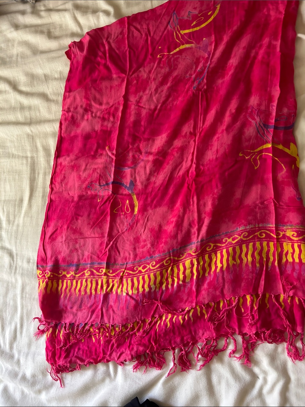 Bright Pink Women's Swim Sarong